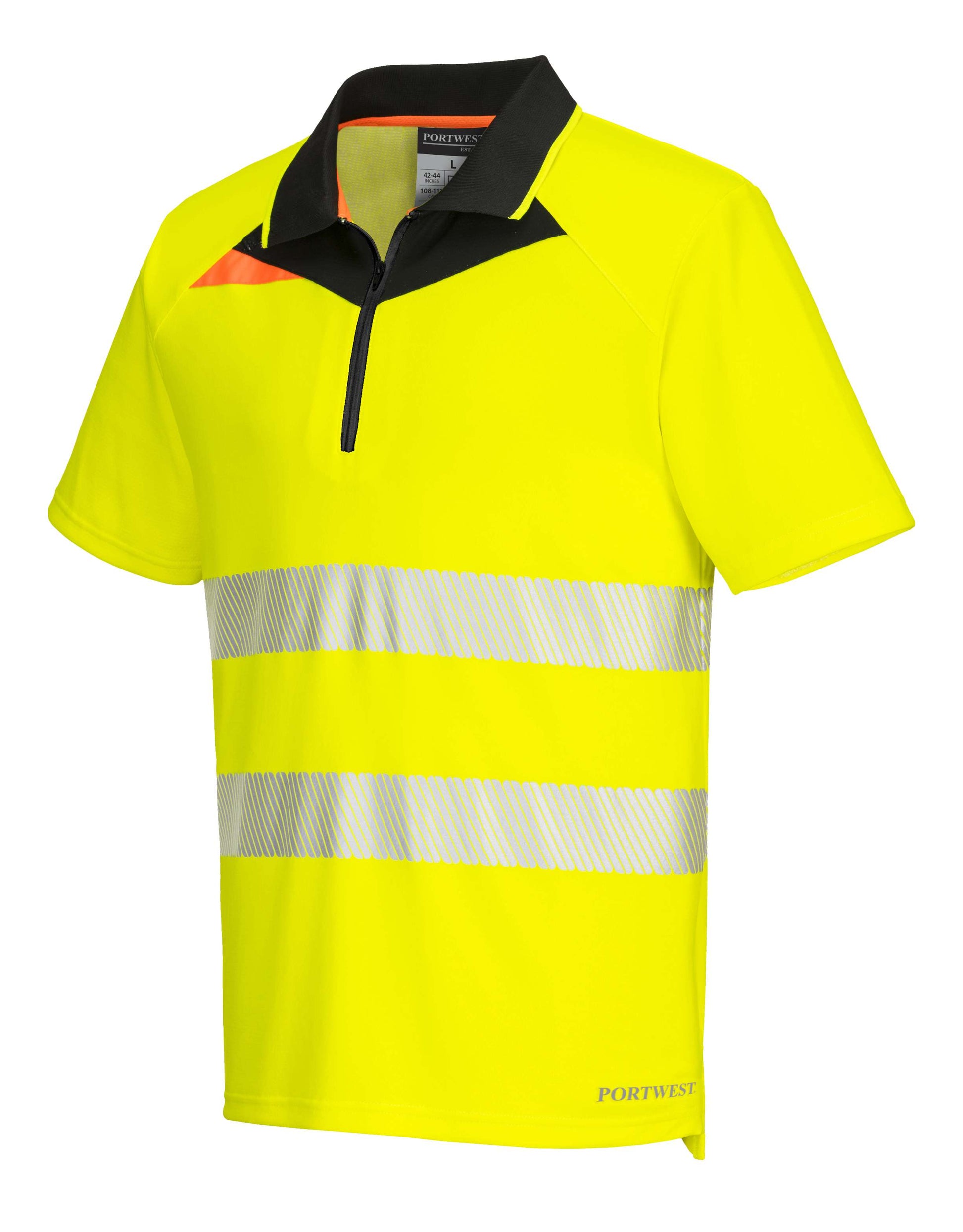 Portwest Polo's DX412 geel-zwart(YB)