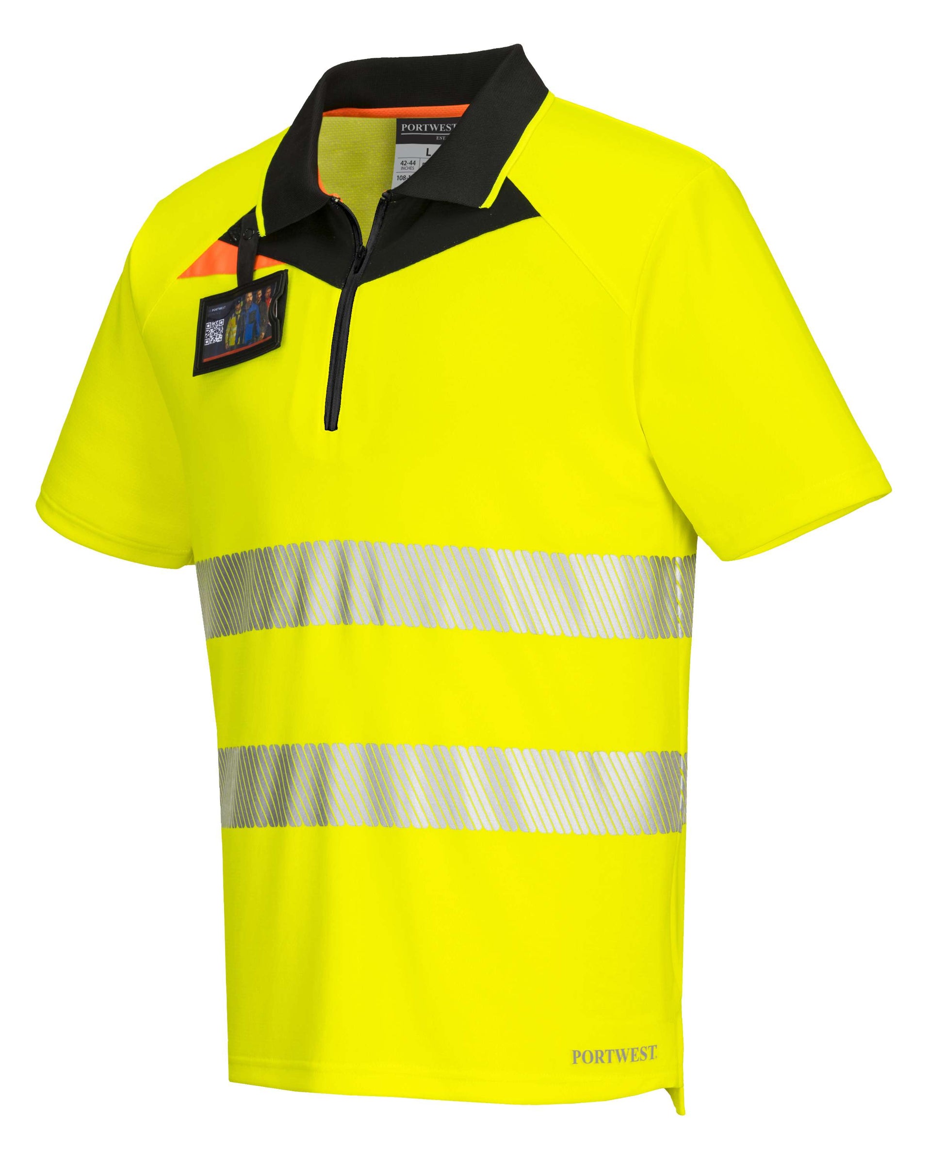 Portwest Polo's DX412 geel-zwart(YB)