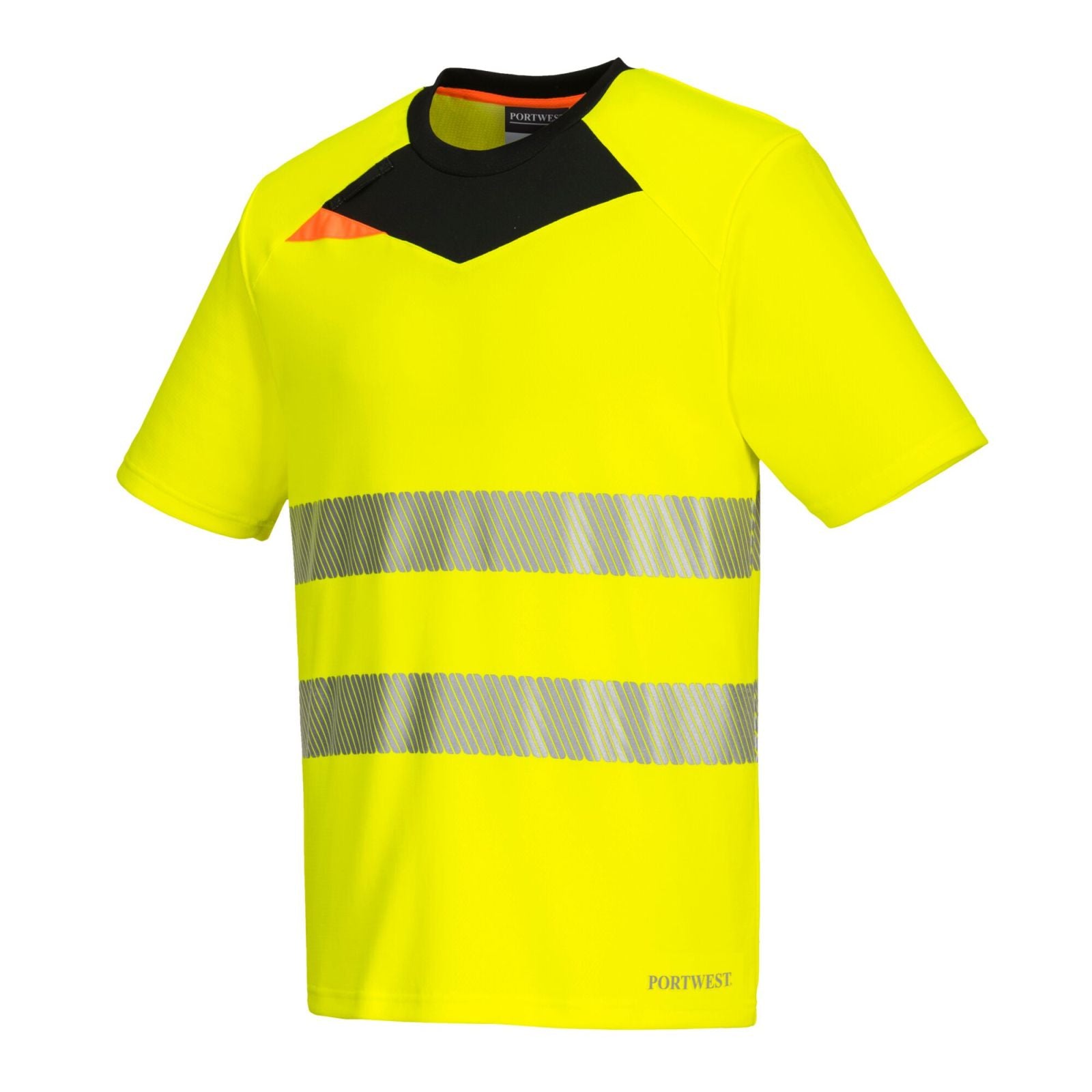 Portwest T-shirts DX413 geel-zwart(YB)