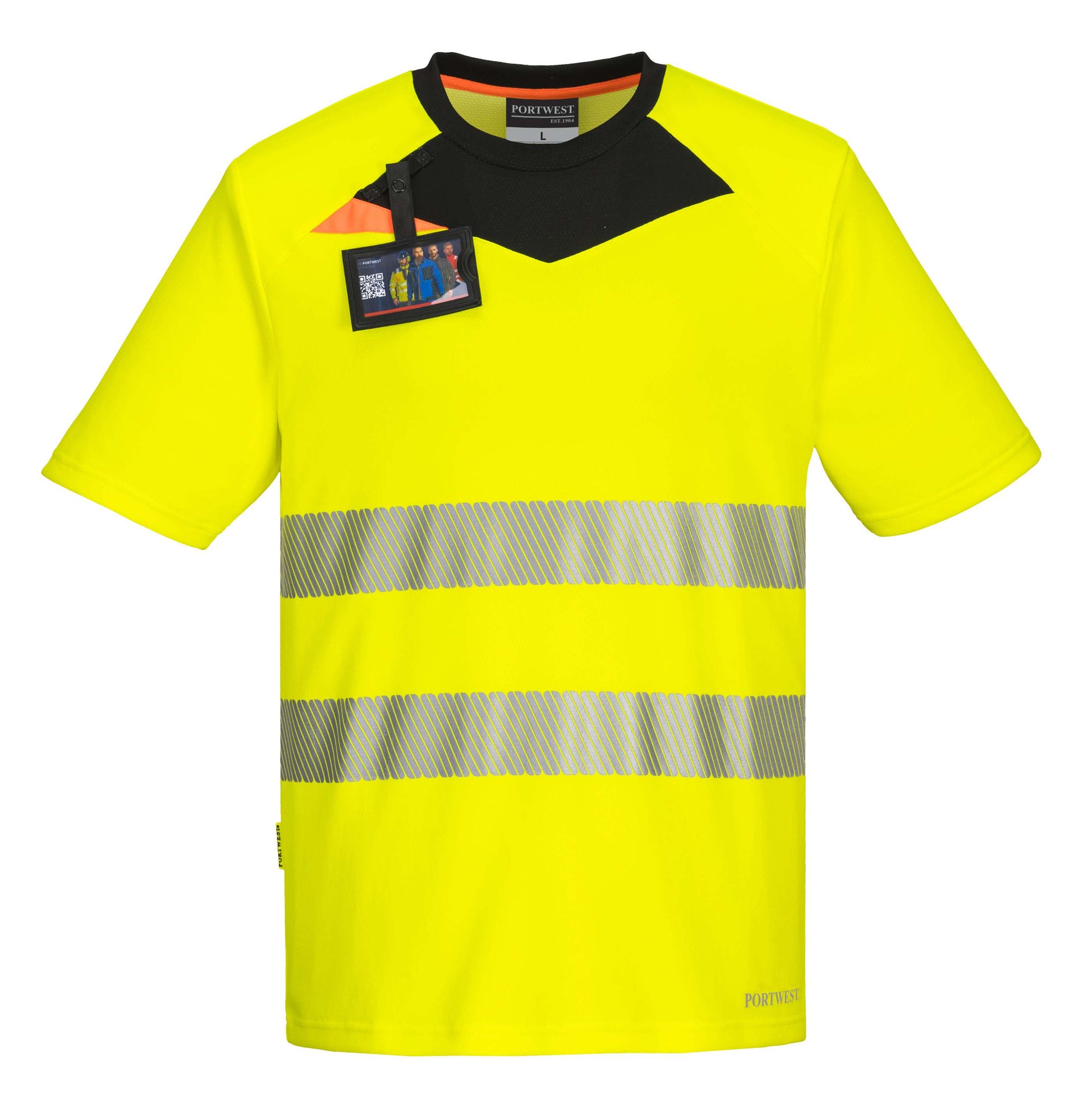 Portwest T-shirts DX413 geel-zwart(YB)