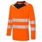 Portwest DX4 Hi-Vis T-shirt DX416  L/M slim fit longsleeve Hivistex Pro oranje-zwart(OB)