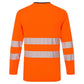 Portwest DX4 Hi-Vis T-shirt DX416  L/M slim fit longsleeve Hivistex Pro oranje-zwart(OB)
