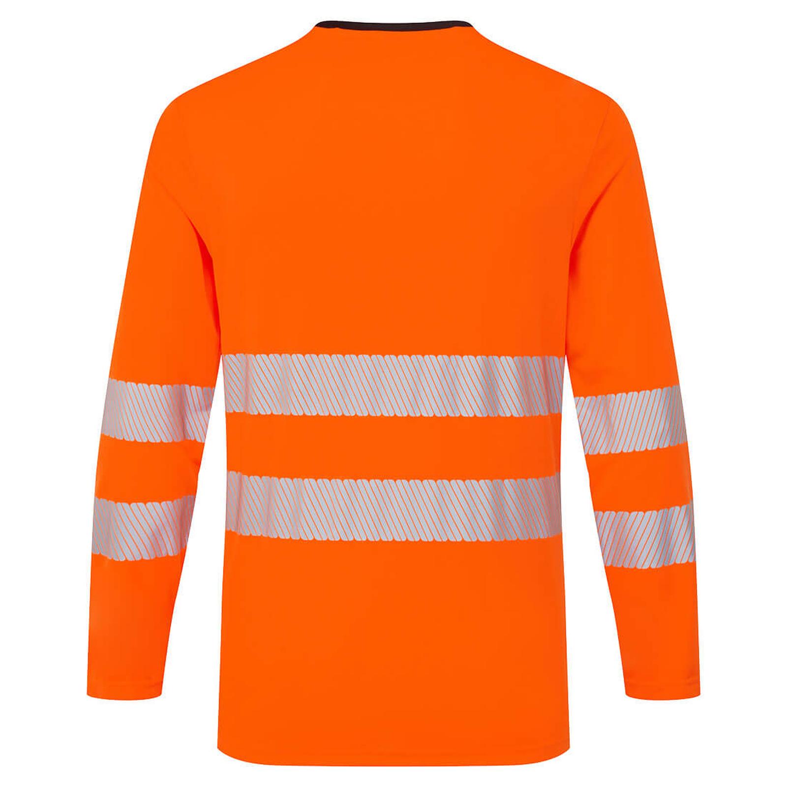 Portwest DX4 Hi-Vis T-shirt DX416  L/M slim fit longsleeve Hivistex Pro oranje-zwart(OB)