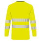 Portwest DX4 Hi-Vis T-shirt DX416  L/M slim fit longsleeve Hivistex Pro geel-zwart(YB)