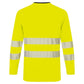 Portwest DX4 Hi-Vis T-shirt DX416  L/M slim fit longsleeve Hivistex Pro geel-zwart(YB)