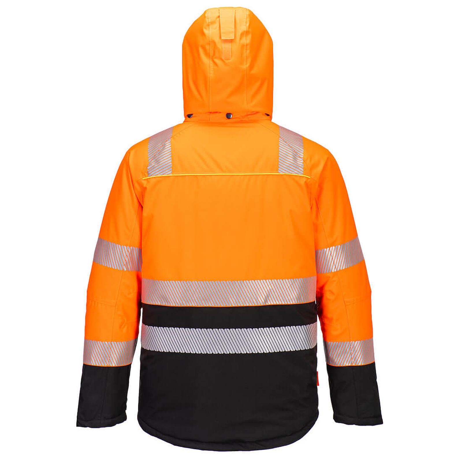 Portwest DX4 Hi-Vis Winterjack DX430 HiVis  Klasse 2 waterdicht stretch oranje-zwart(OB)