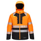 Portwest DX4 Hi-Vis Winterjack DX430 HiVis  Klasse 2 waterdicht stretch oranje-zwart(OB)