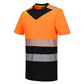 Portwest DX4 Hoge zichtbaarheid T-shirt DX434 Hi-Vis korte mouw klasse 1 oranje-zwart(OB)