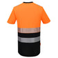 Portwest DX4 Hoge zichtbaarheid T-shirt DX434 Hi-Vis korte mouw klasse 1 oranje-zwart(OB)