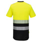 Portwest DX4 Hoge zichtbaarheid T-shirt DX434 Hi-Vis korte mouw klasse 1 geel-zwart(YB)