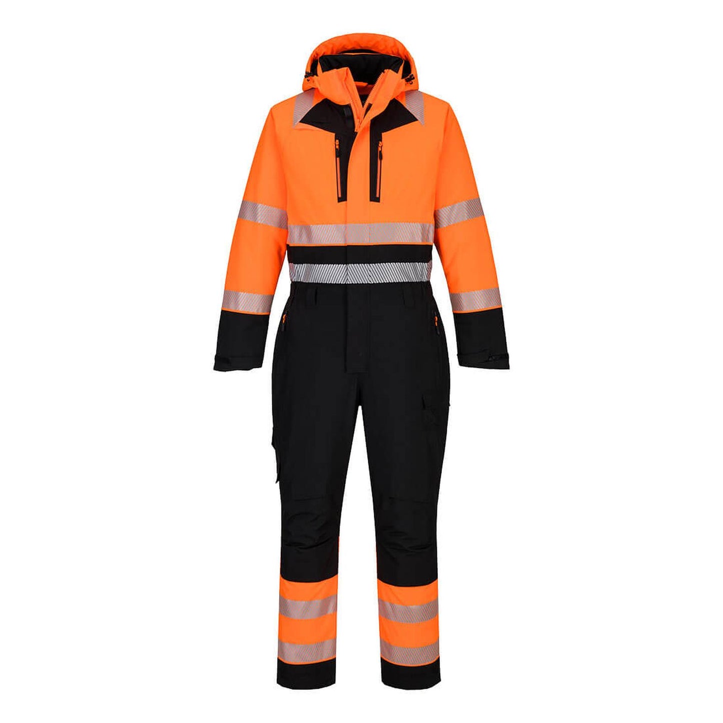 Portwest DX4 Hoge zichtbaarheid Winteroverall DX438 Hi-Vis oranje-zwart(OB)