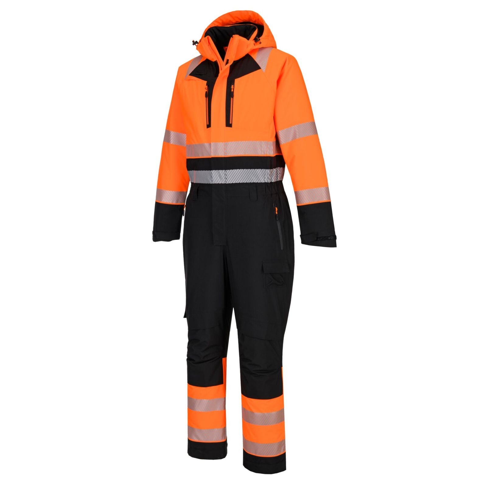Portwest DX4 Hoge zichtbaarheid Winteroverall DX438 Hi-Vis oranje-zwart(OB)