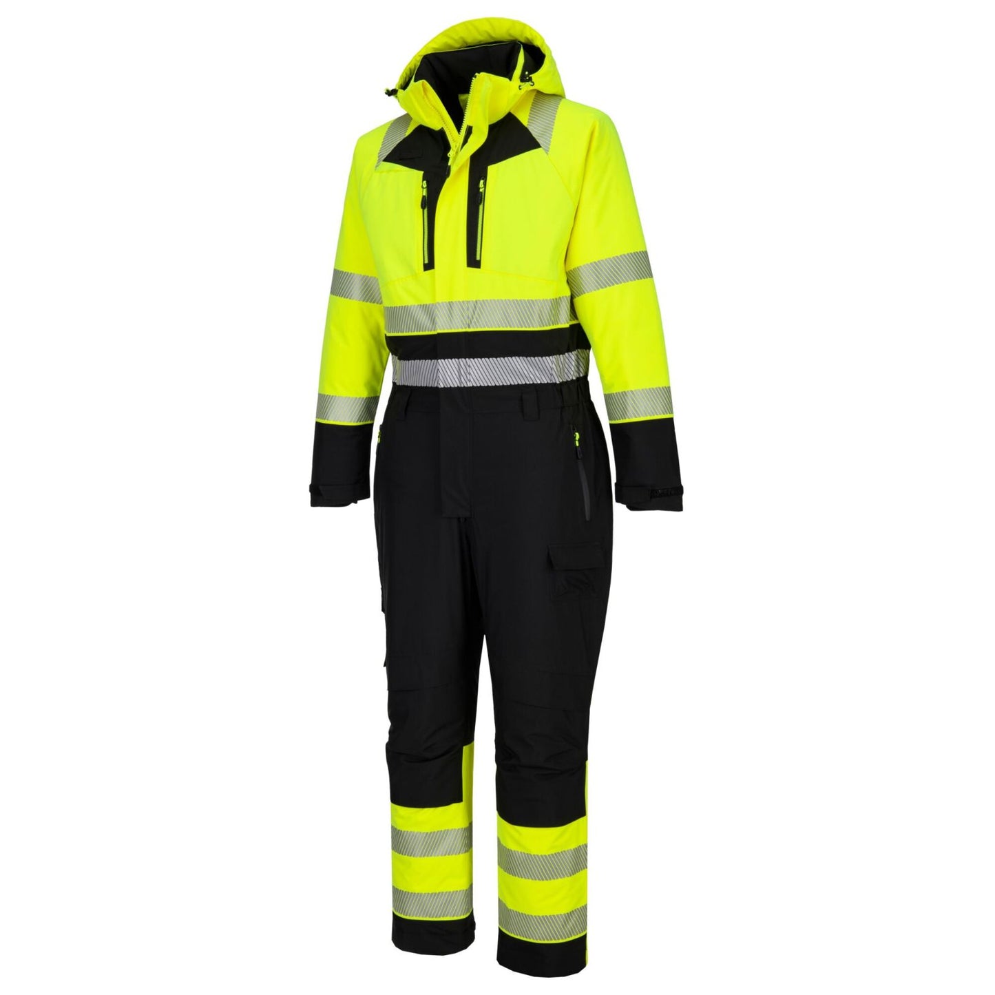 Portwest DX4 Hoge zichtbaarheid Winteroverall DX438 Hi-Vis geel-zwart(YB)