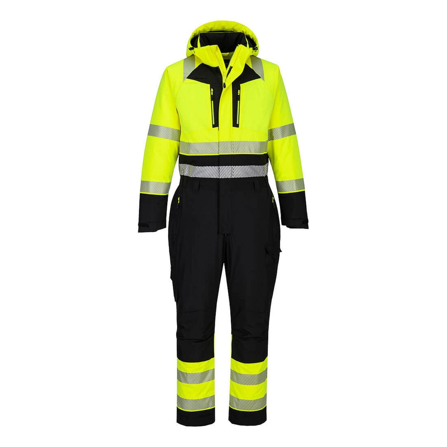 Portwest DX4 Hoge zichtbaarheid Winteroverall DX438 Hi-Vis geel-zwart(YB)