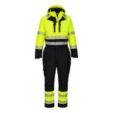 Portwest DX4 Hoge zichtbaarheid Winteroverall DX438 Hi-Vis geel-zwart(YB)