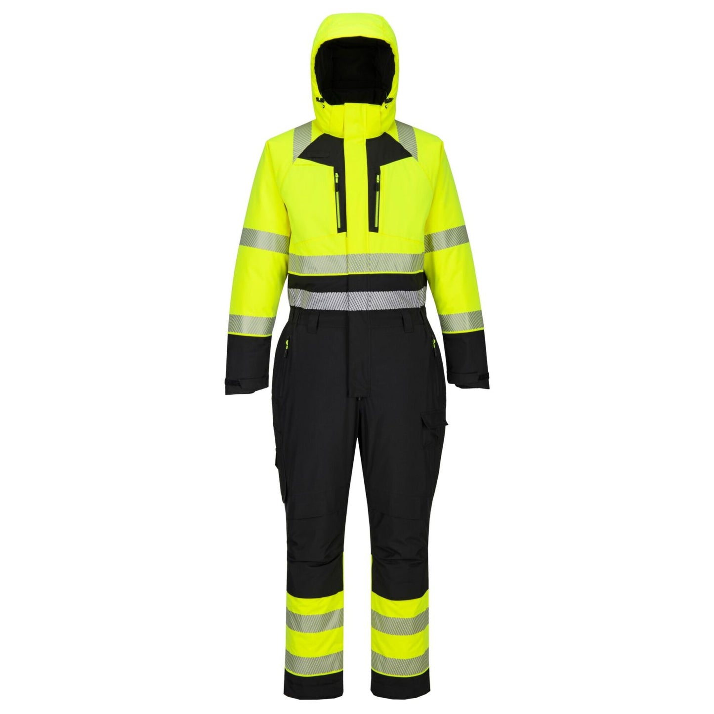 Portwest DX4 Hoge zichtbaarheid Winteroverall DX438 Hi-Vis geel-zwart(YB)