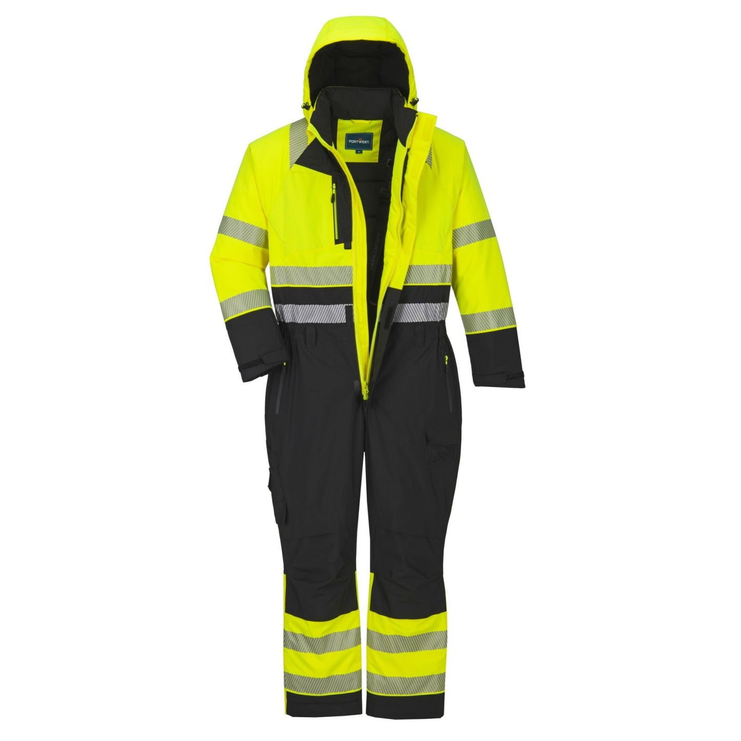 Portwest DX4 Hoge zichtbaarheid Winteroverall DX438 Hi-Vis geel-zwart(YB)