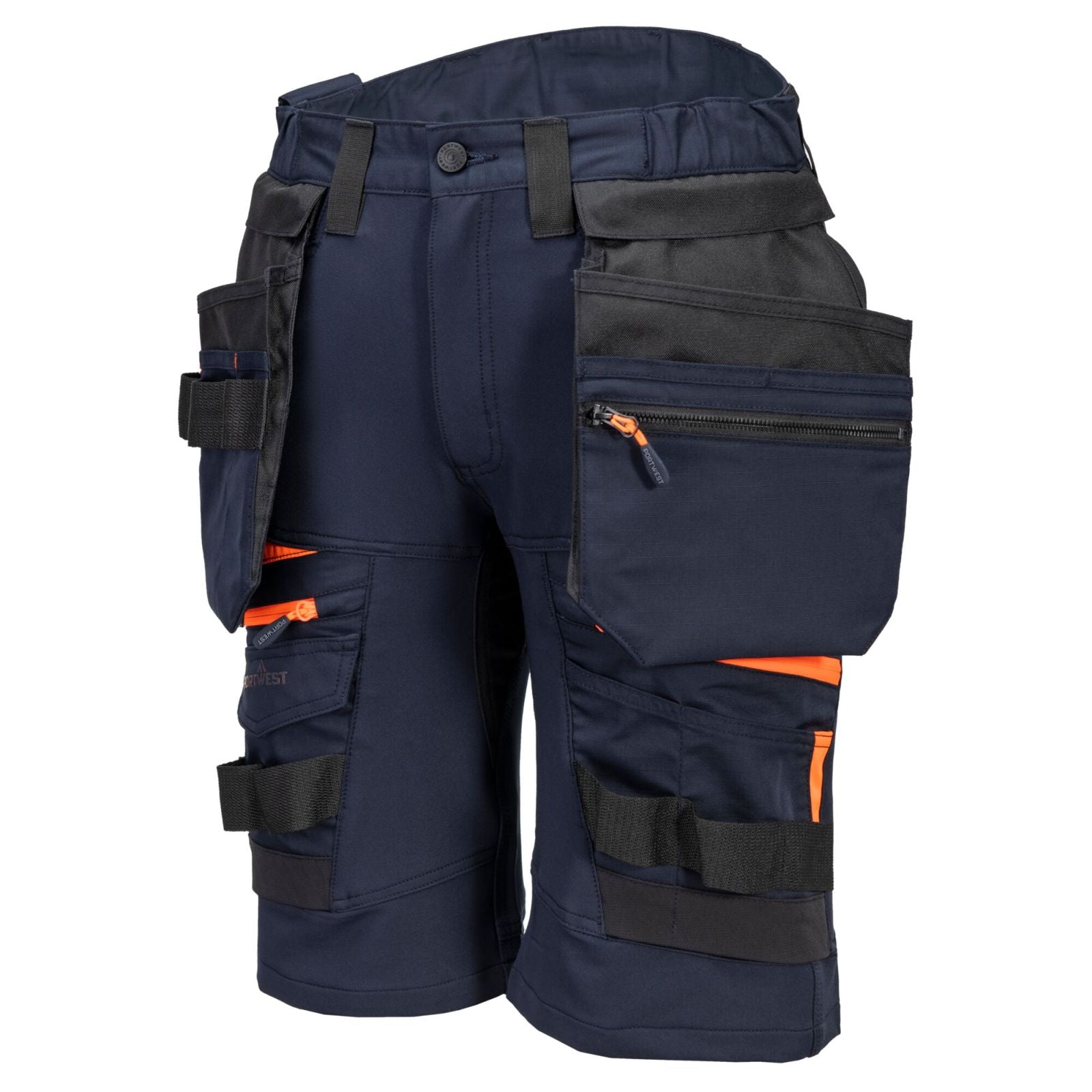 Portwest DX4 Werkkleding Korte Broek DX444 afneembare holsterzakken donker marineblauw(DN)