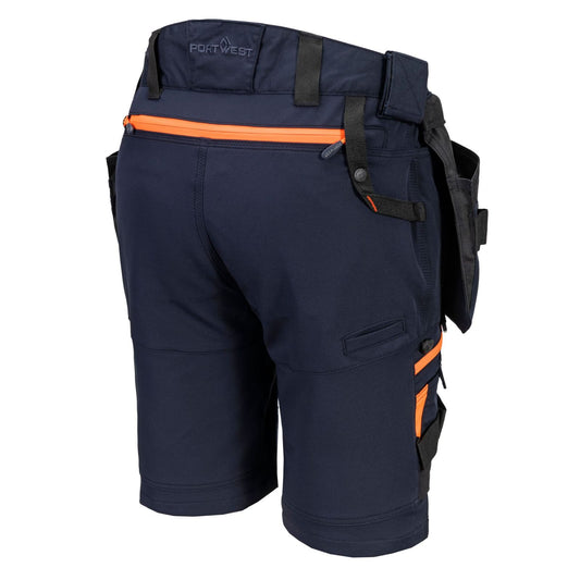 Portwest DX4 Werkkleding Korte Broek DX444 afneembare holsterzakken donker marineblauw(DN)