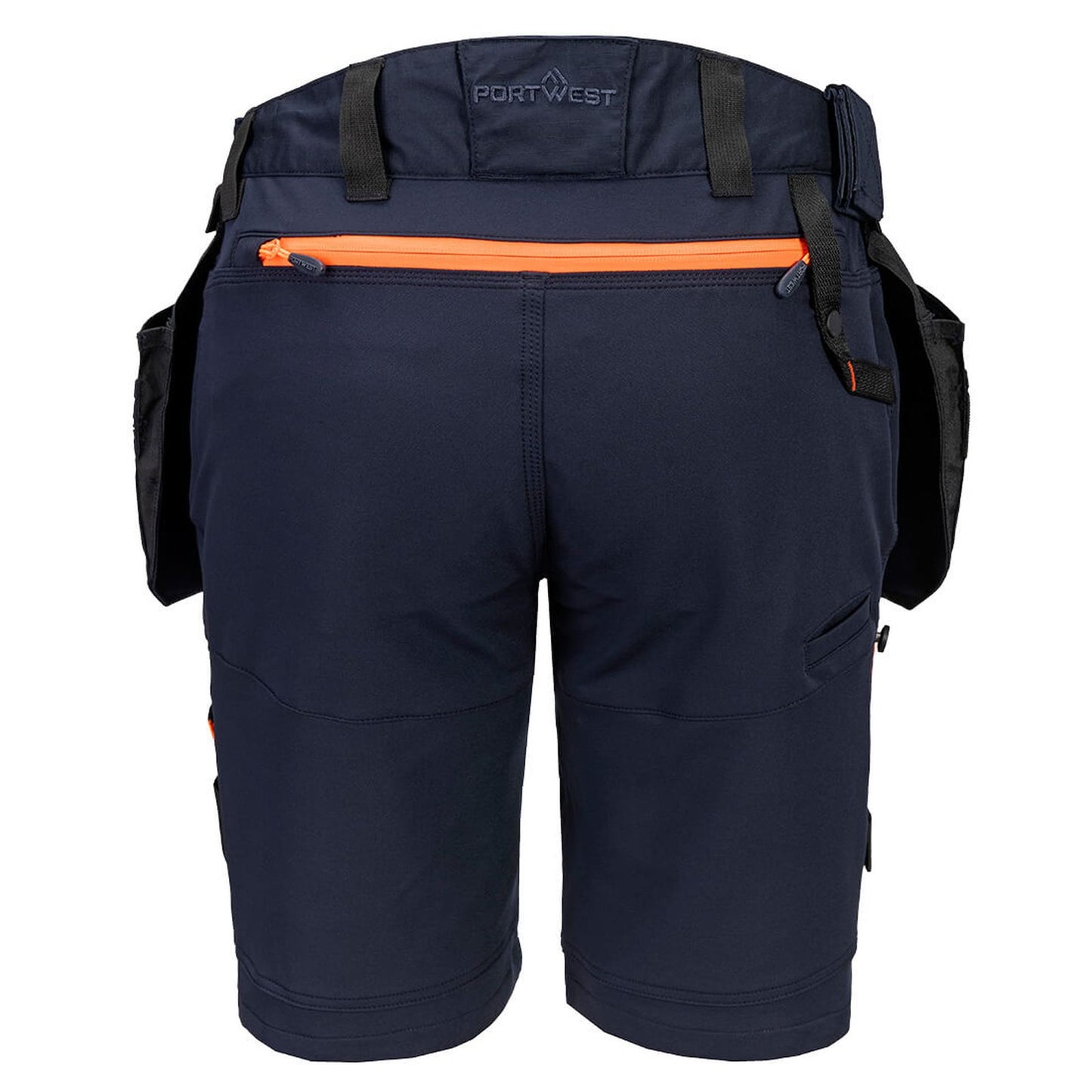 Portwest DX4 Werkkleding Korte Broek DX444 afneembare holsterzakken 4X stretch donker marineblauw(DN)