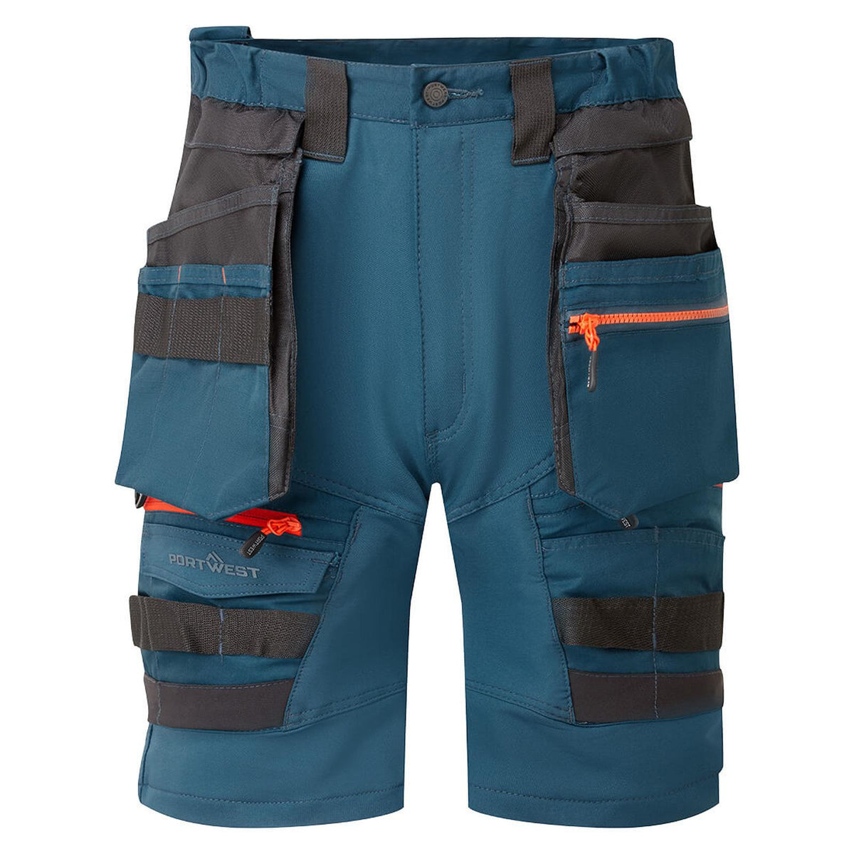 Portwest DX4 Korte Broeken DX444 afneembare holsterzakken stretch metroblauw(MB)