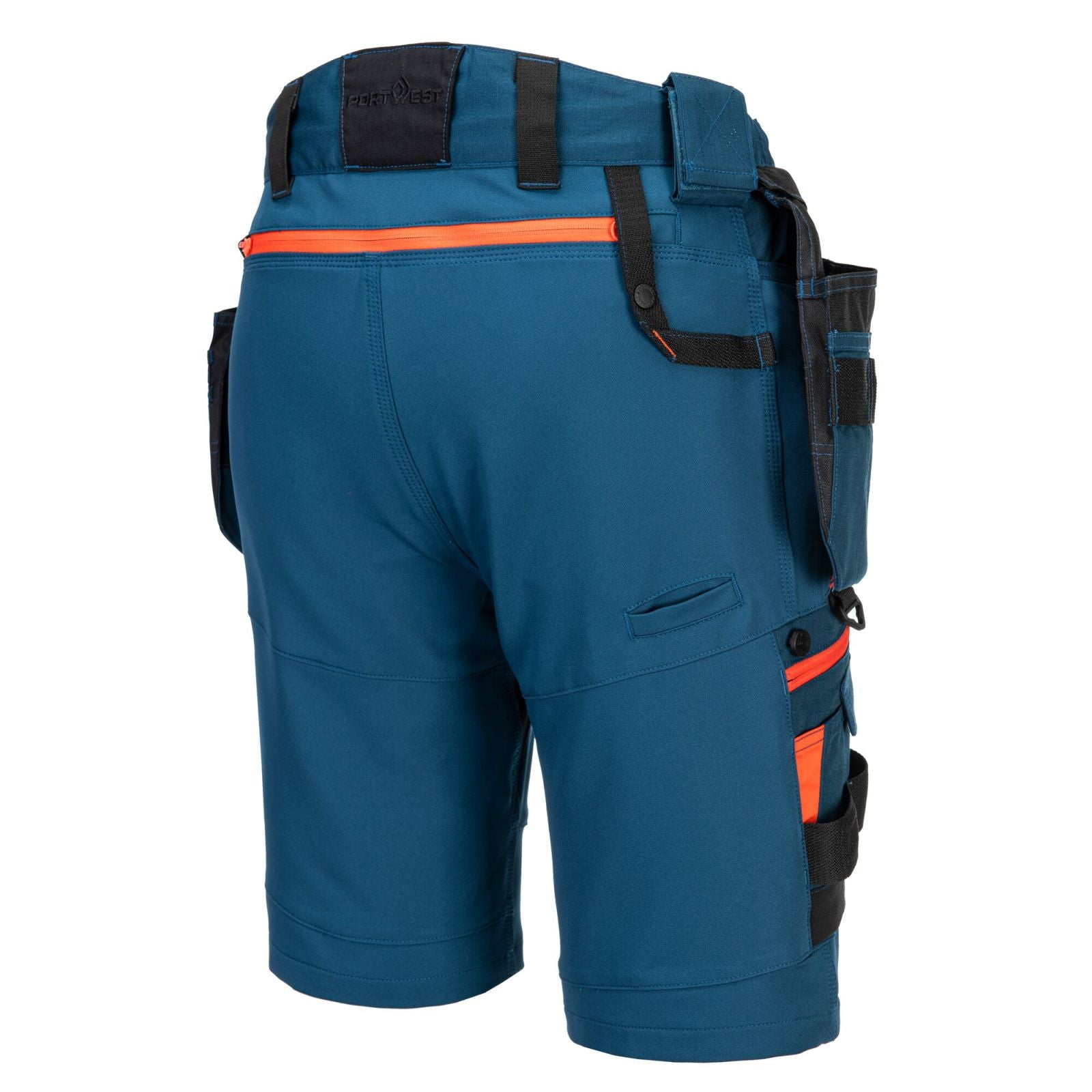 Portwest DX4 Korte Broeken DX444 afneembare holsterzakken stretch metroblauw(MB)