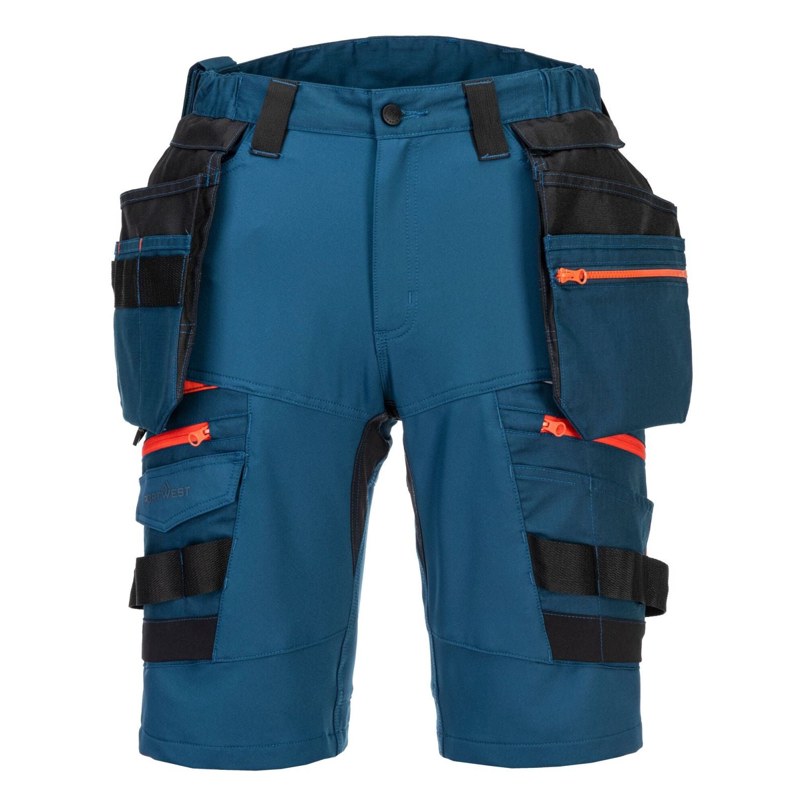 Portwest DX4 Korte Broeken DX444 afneembare holsterzakken stretch metroblauw(MB)