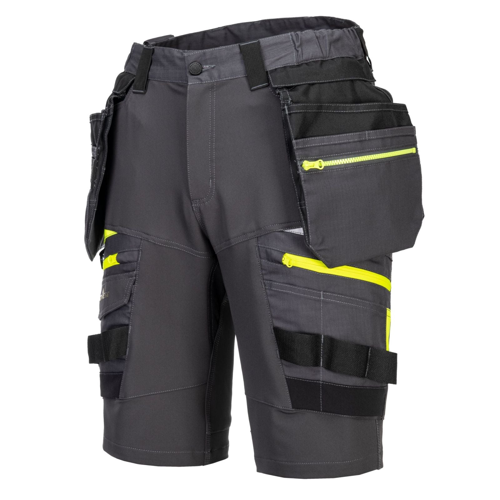 Portwest DX4 Korte Broeken DX444 afneembare holsterzakken stretch metaalgrijs(MG)