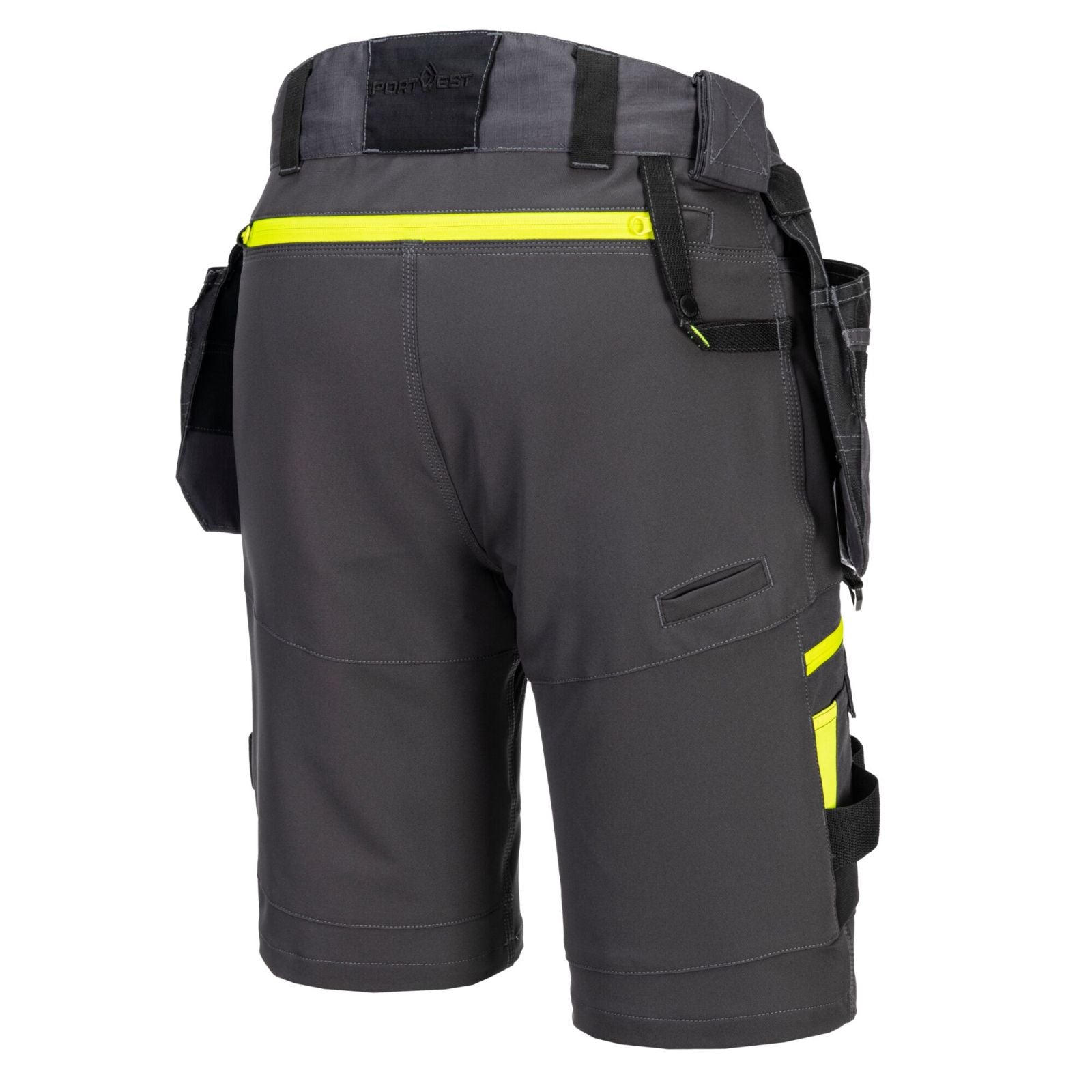 Portwest DX4 Korte Broeken DX444 afneembare holsterzakken stretch metaalgrijs(MG)