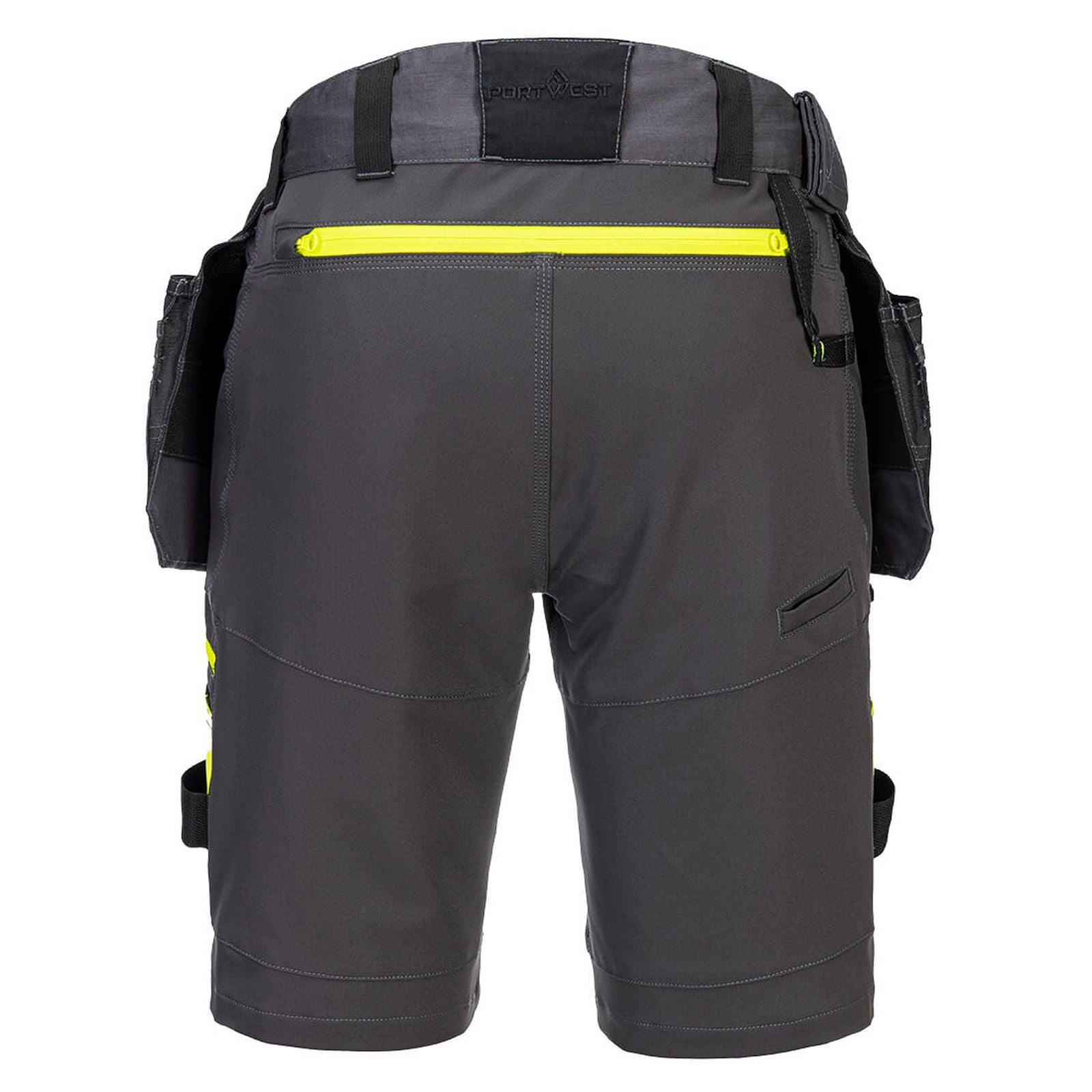 Portwest DX4 Korte Broeken DX444 afneembare holsterzakken stretch metaalgrijs(MG)