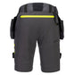 Portwest DX4 Korte Broeken DX444 afneembare holsterzakken stretch metaalgrijs(MG)