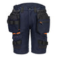Portwest DX4 Werkkleding Korte Broek DX444 afneembare holsterzakken 4X stretch donker marineblauw(NV)
