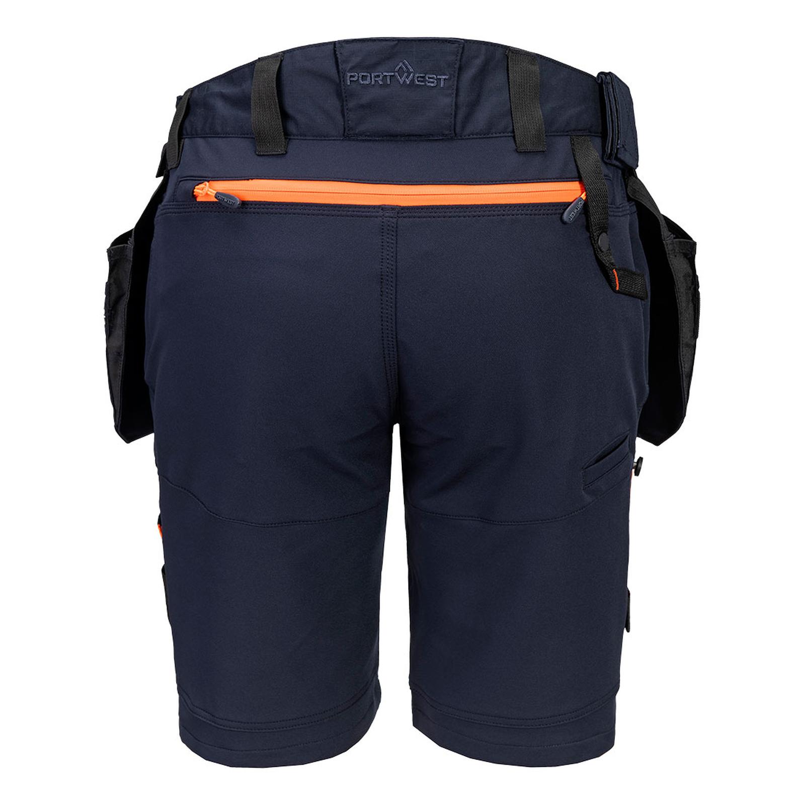 Portwest DX4 Werkkleding Korte Broek DX444 afneembare holsterzakken 4X stretch donker marineblauw(NV)
