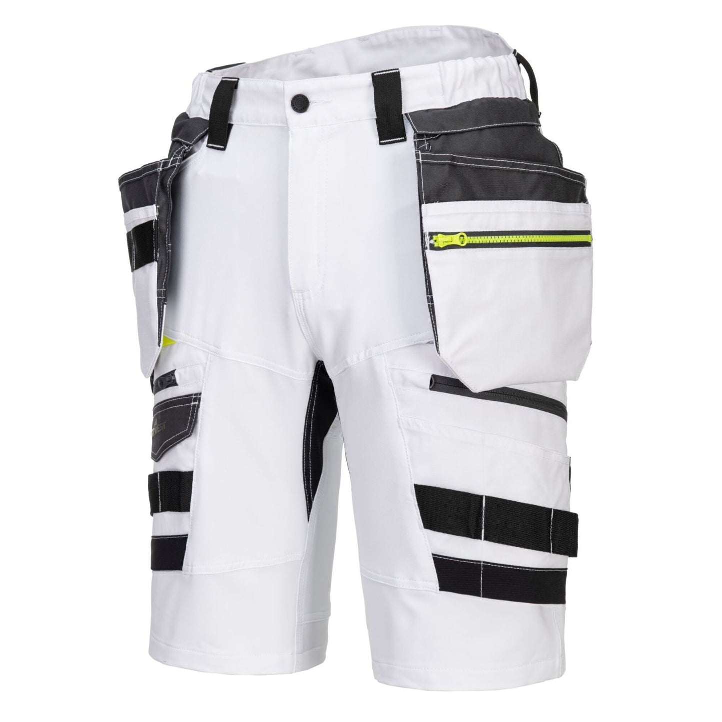 Portwest DX4 Korte Broeken DX444 afneembare holsterzakken stretch wit(WH)