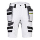 Portwest DX4 Korte Broeken DX444 afneembare holsterzakken stretch wit(WH)