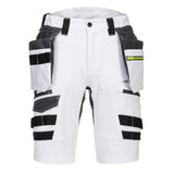 Portwest DX4 Korte Broeken DX444 afneembare holsterzakken stretch wit(WH)