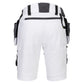 Portwest DX4 Korte Broeken DX444 afneembare holsterzakken stretch wit(WH)