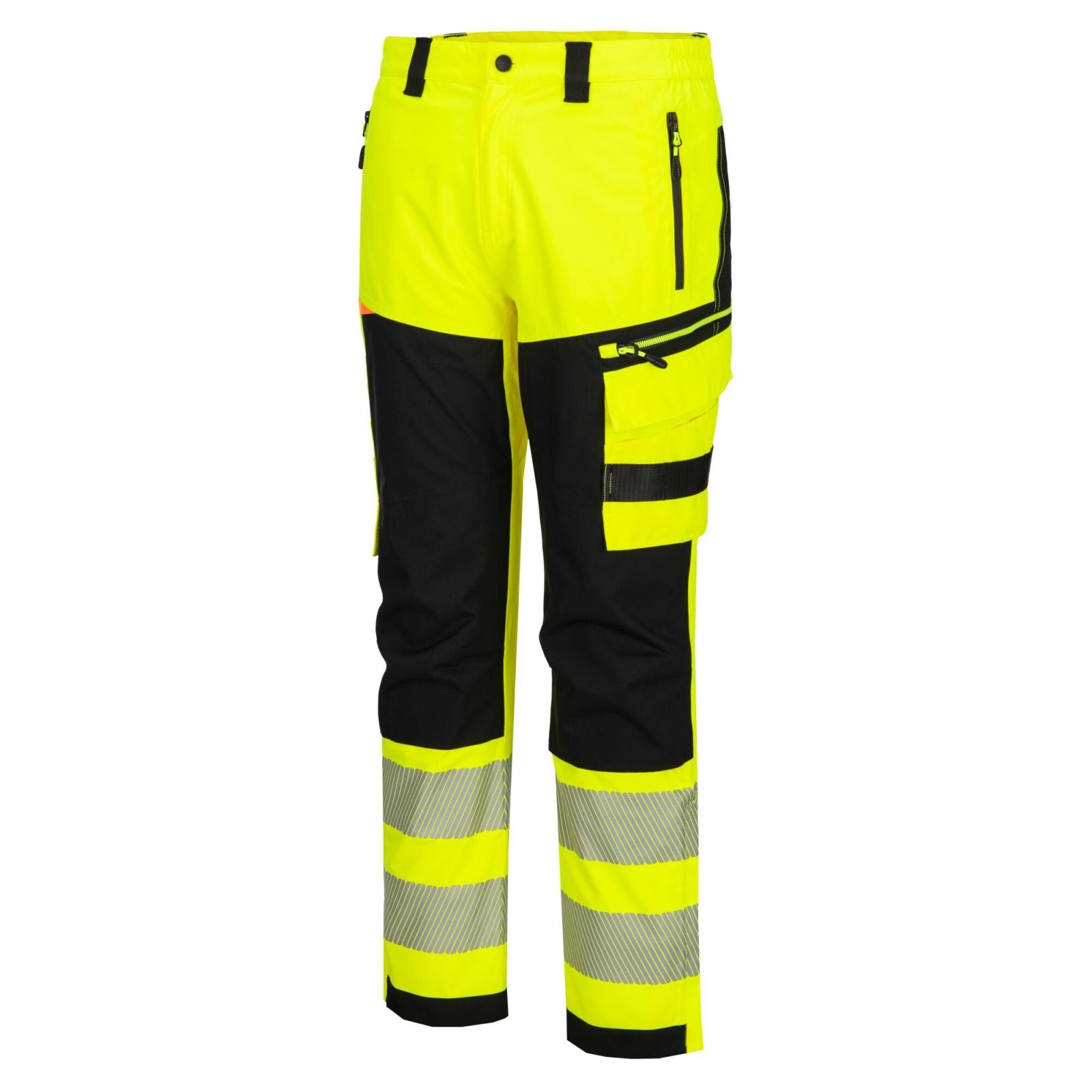 Portwest DX4 Hoge zichtbaarheid Regenbroek DX448 Hi-Vis geel-zwart(YB)