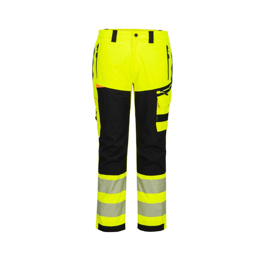 Portwest DX4 Hoge zichtbaarheid Regenbroek DX448 Hi-Vis geel-zwart(YB)