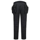 Portwest DX4 Bescherming Tegen Alle Weersomstandigheden Broek DX450 Softshell afneembare holsterzakken Volledig zwart(AB)