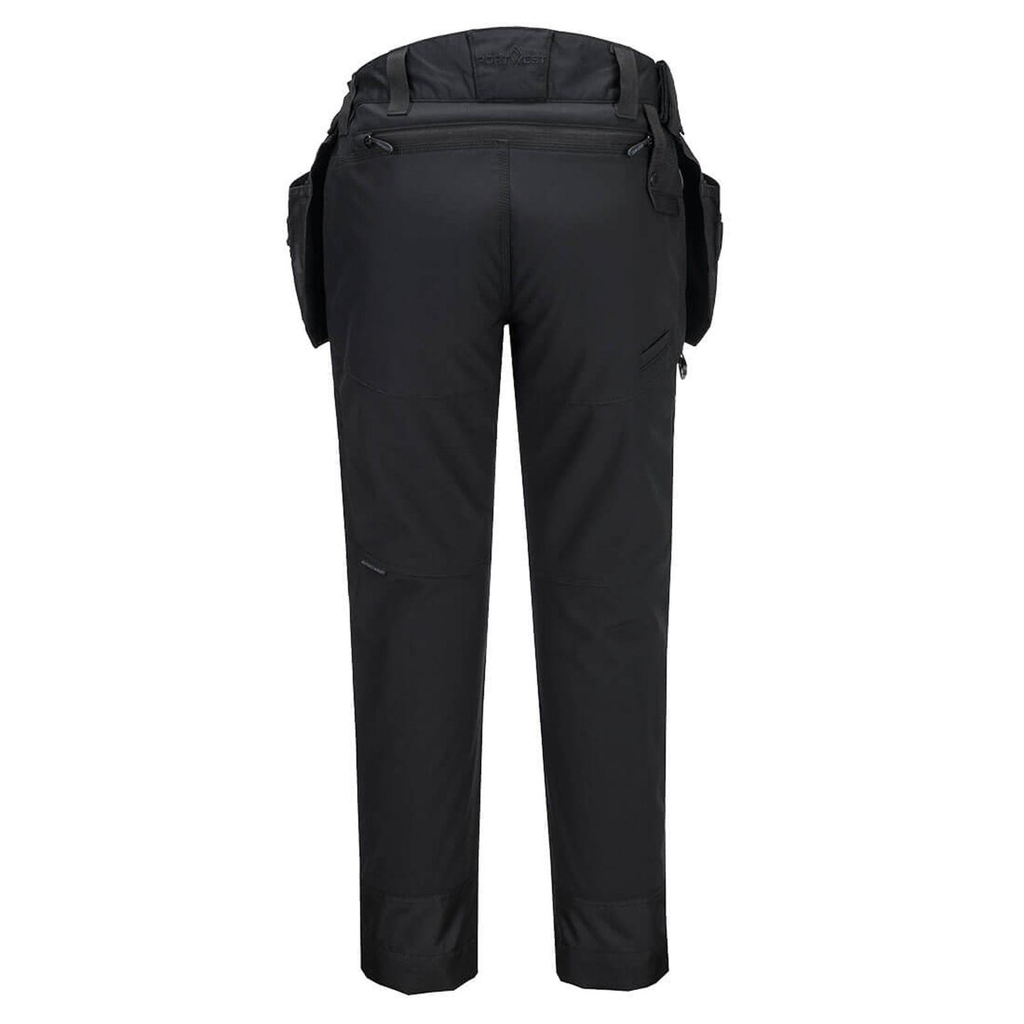 Portwest DX4 Bescherming Tegen Alle Weersomstandigheden Broek DX450 Softshell afneembare holsterzakken Volledig zwart(AB)
