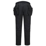 Portwest DX4 Bescherming Tegen Alle Weersomstandigheden Broek DX450 Softshell afneembare holsterzakken Volledig zwart(AB)