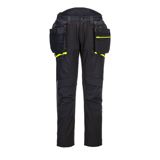 Portwest DX4 Broek DX450 Softshell afneembare holsterzakken stretch zwart(BK)