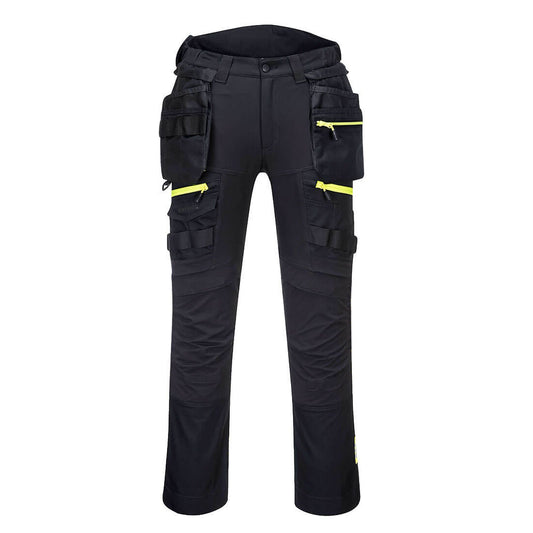 Portwest DX4 Broek DX452 dames afneembare holsterzakken stretch zwart(BK)