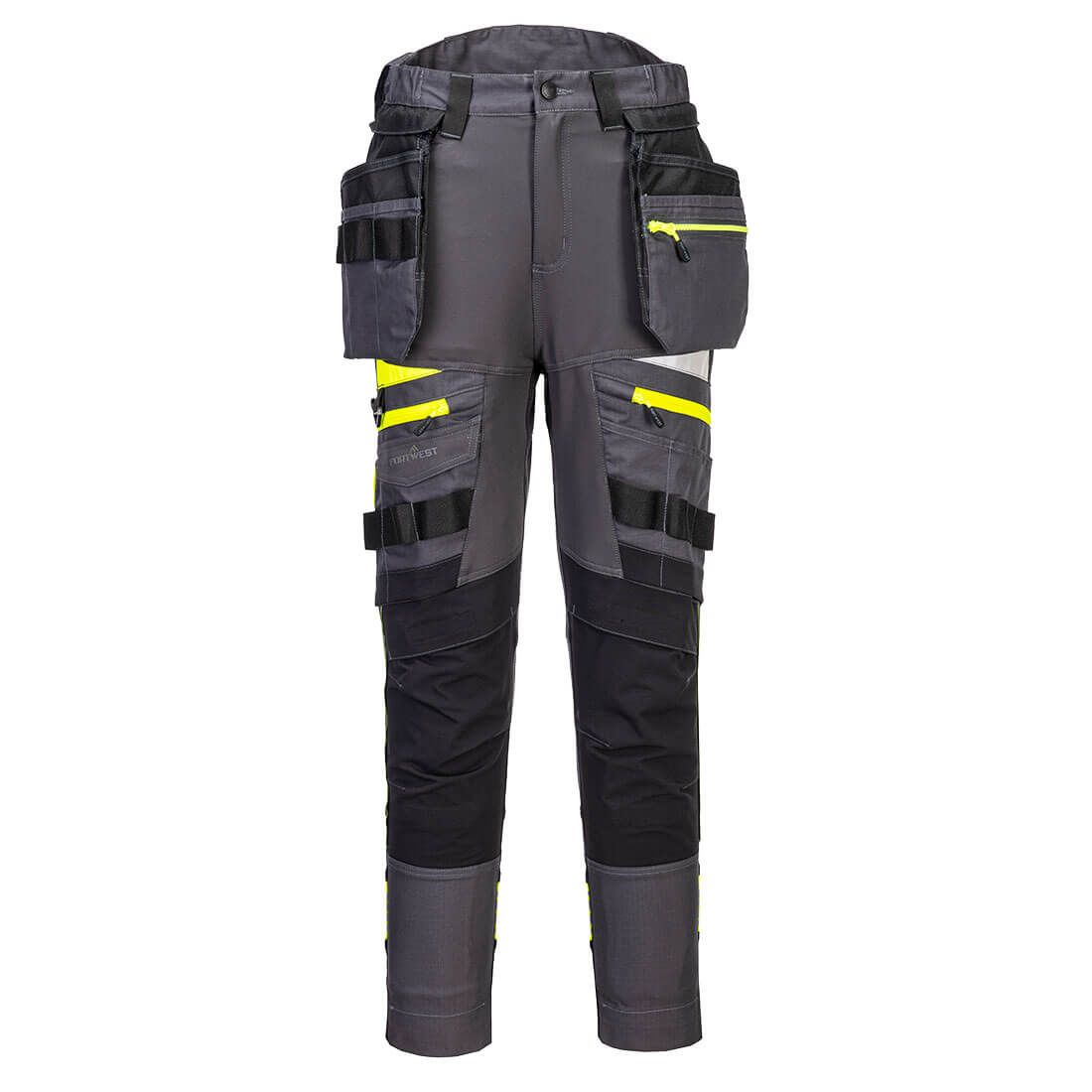 Portwest DX4 Broek DX452 dames afneembare holsterzakken stretch metaalgrijs(MG)