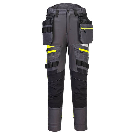 Portwest DX4 Broek DX452 dames afneembare holsterzakken stretch metaalgrijs(MG)