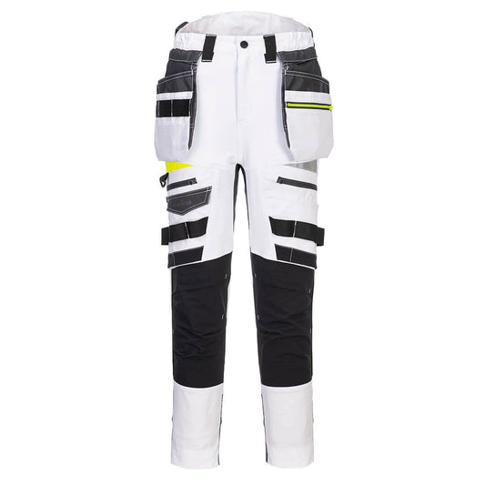 Portwest DX4 Broek DX452 dames afneembare holsterzakken stretch wit(WH)