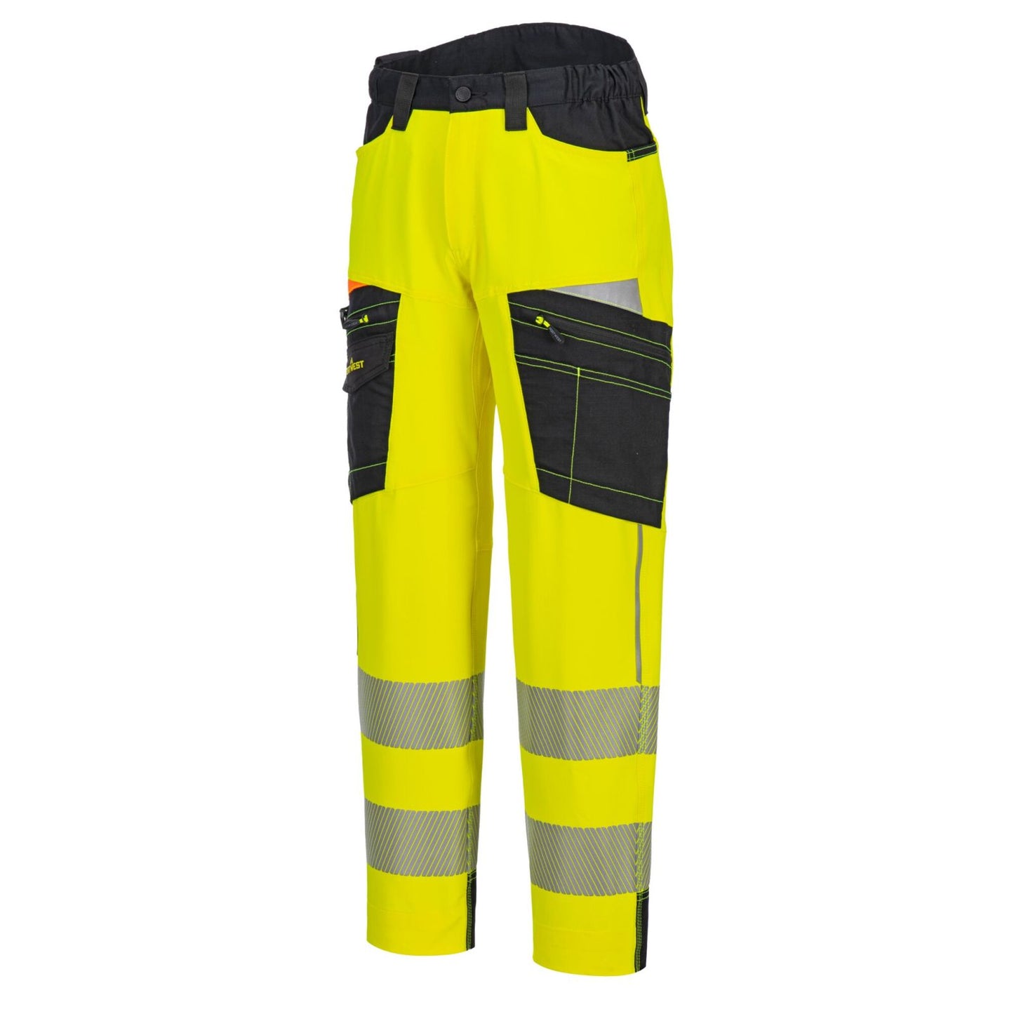 Portwest DX4 Hoge zichtbaarheid Broek DX453 HiVis  Service geel-zwart(YB)
