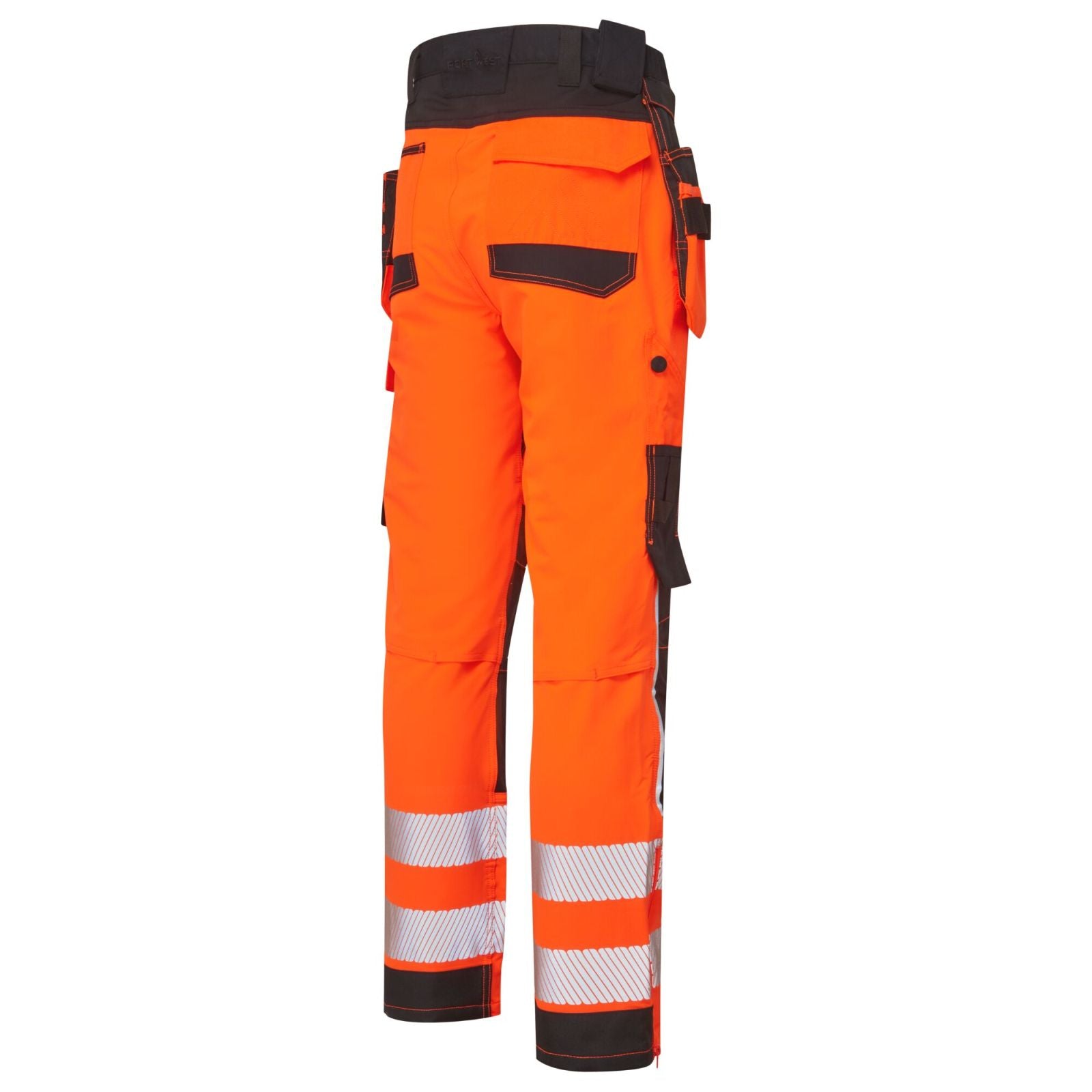 Portwest DX4 Hoge zichtbaarheid Broek DX454 HiVis afneembare holsterzakken oranje-zwart(OB)