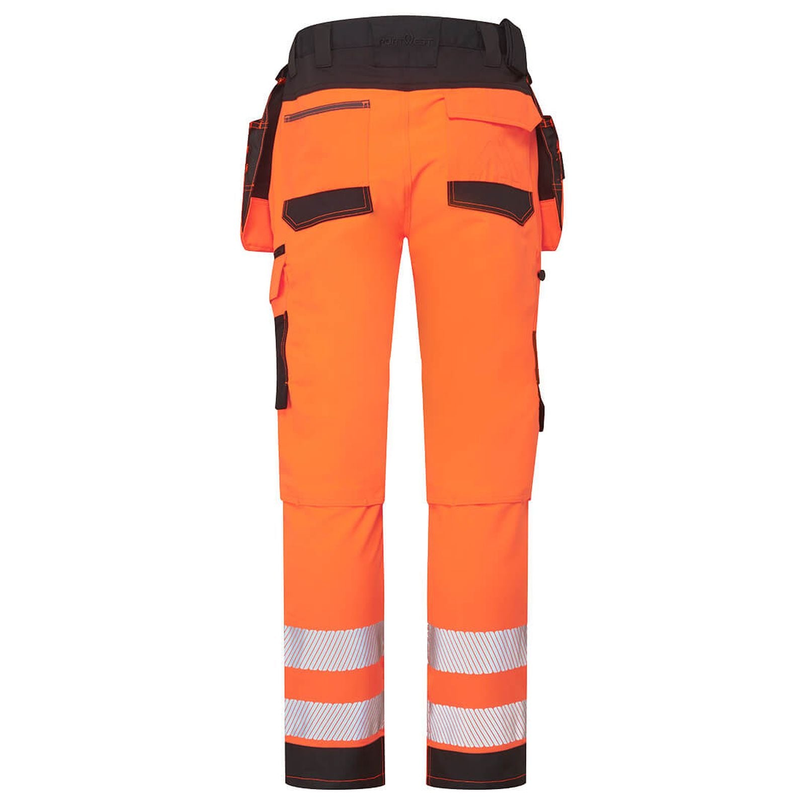 Portwest DX4 Hoge zichtbaarheid Broek DX454 HiVis afneembare holsterzakken oranje-zwart(OB)